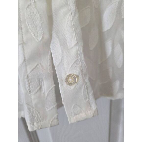 Danielle rollins Elsie Shirt in Fil Coupe $396 Sz S - Picture 6 of 11